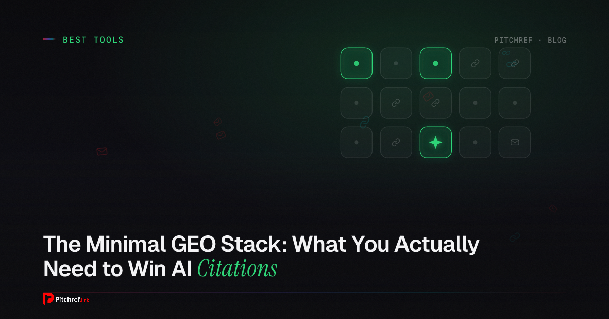 The Minimal GEO Stack: What You Actually Need to Win AI Citations